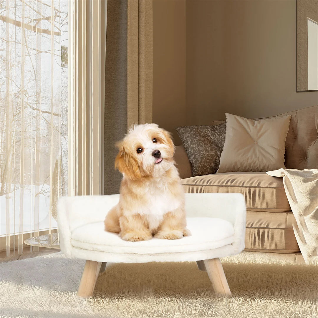 Luxury Cat Bed Soft Warm Plush Fabric
