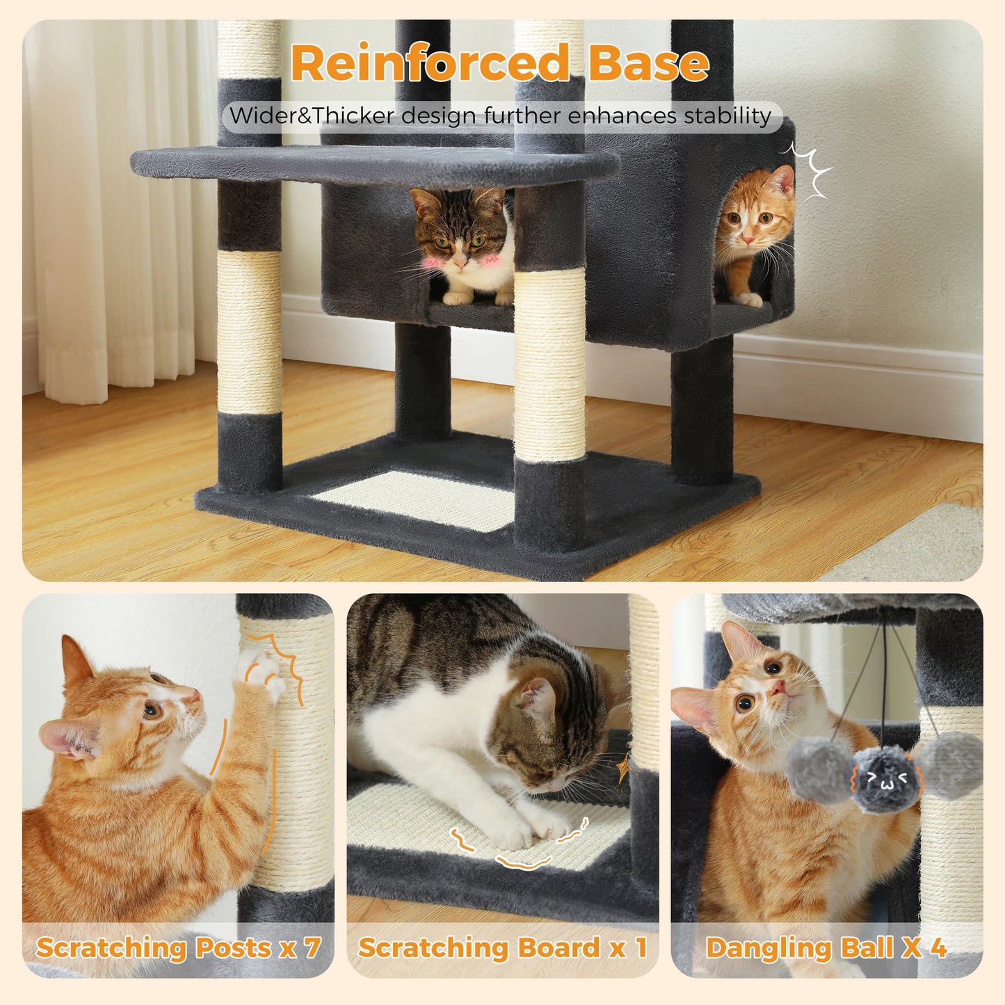 Large Cat Tree Tower