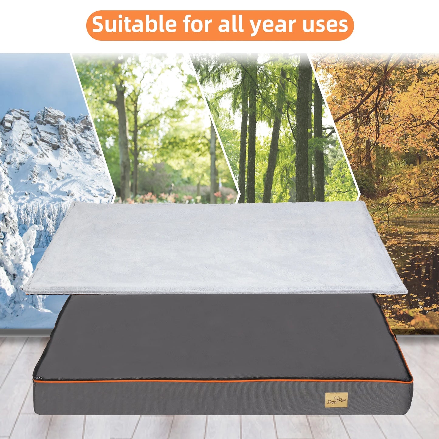 Large Padded Orthopedic Dog Bed