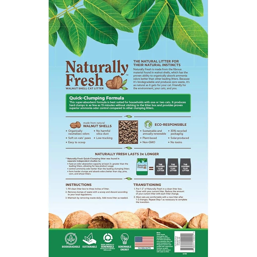 Walnut Shell Cat Litter 26lbs Unscented