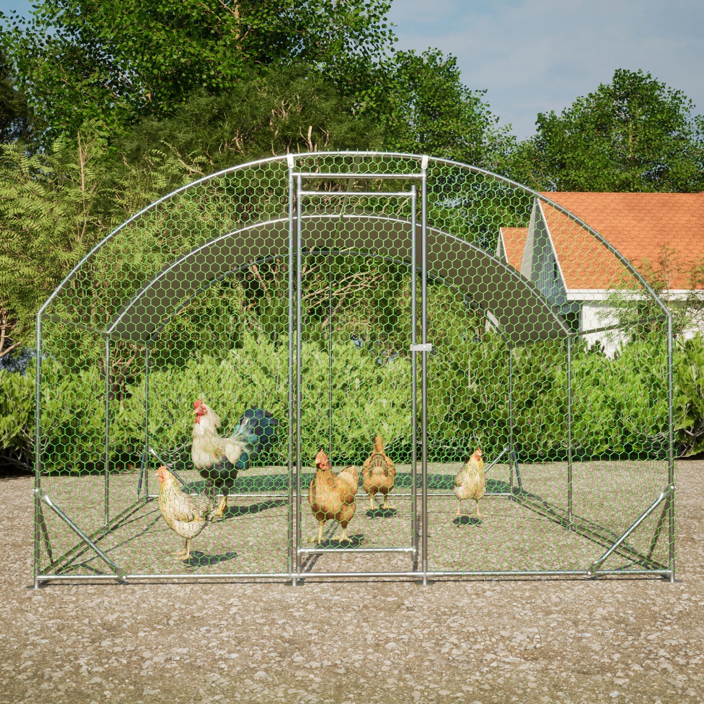 Large Chicken Coop Metal Chicken Run