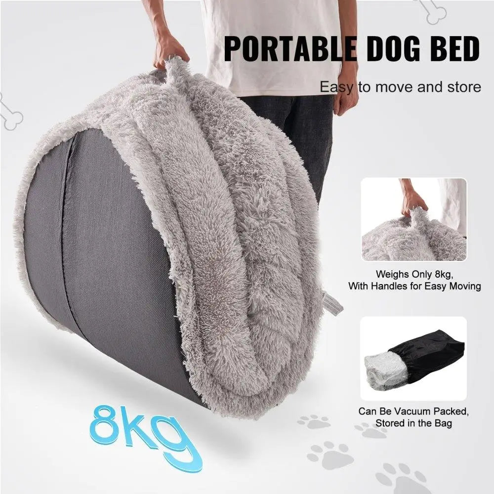Human Size Velvet Dog Bed