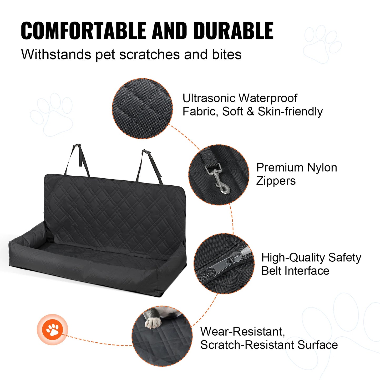 Dog Car Seat Waterproof Dog Booster