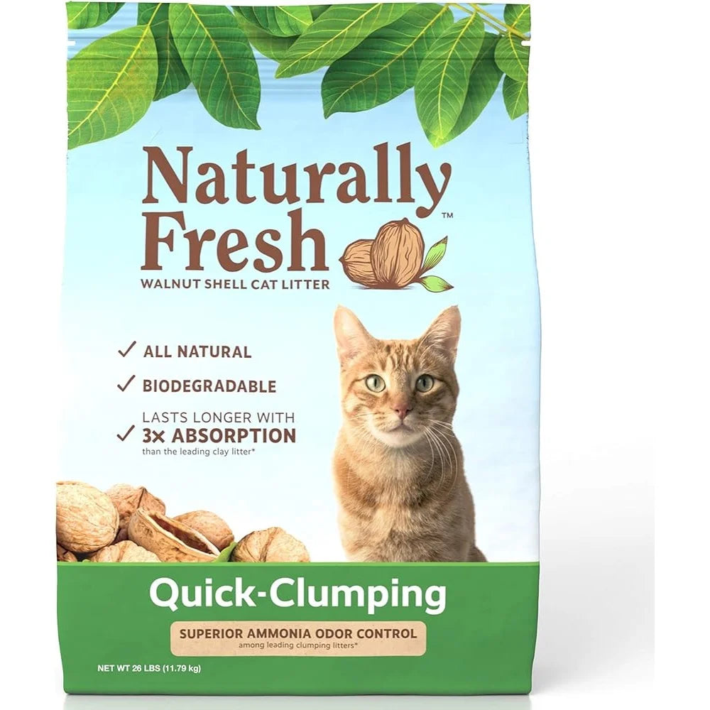 Walnut Shell Cat Litter 26lbs Unscented