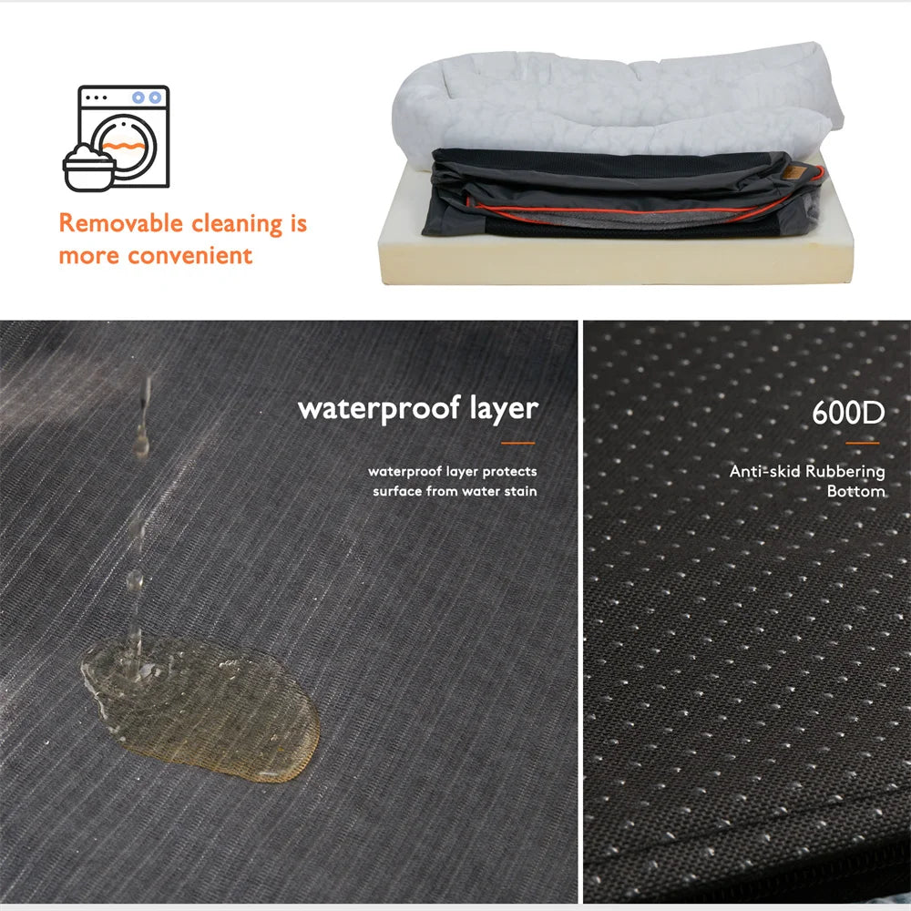 Large Orthopedic Memory Foam Pet Bed