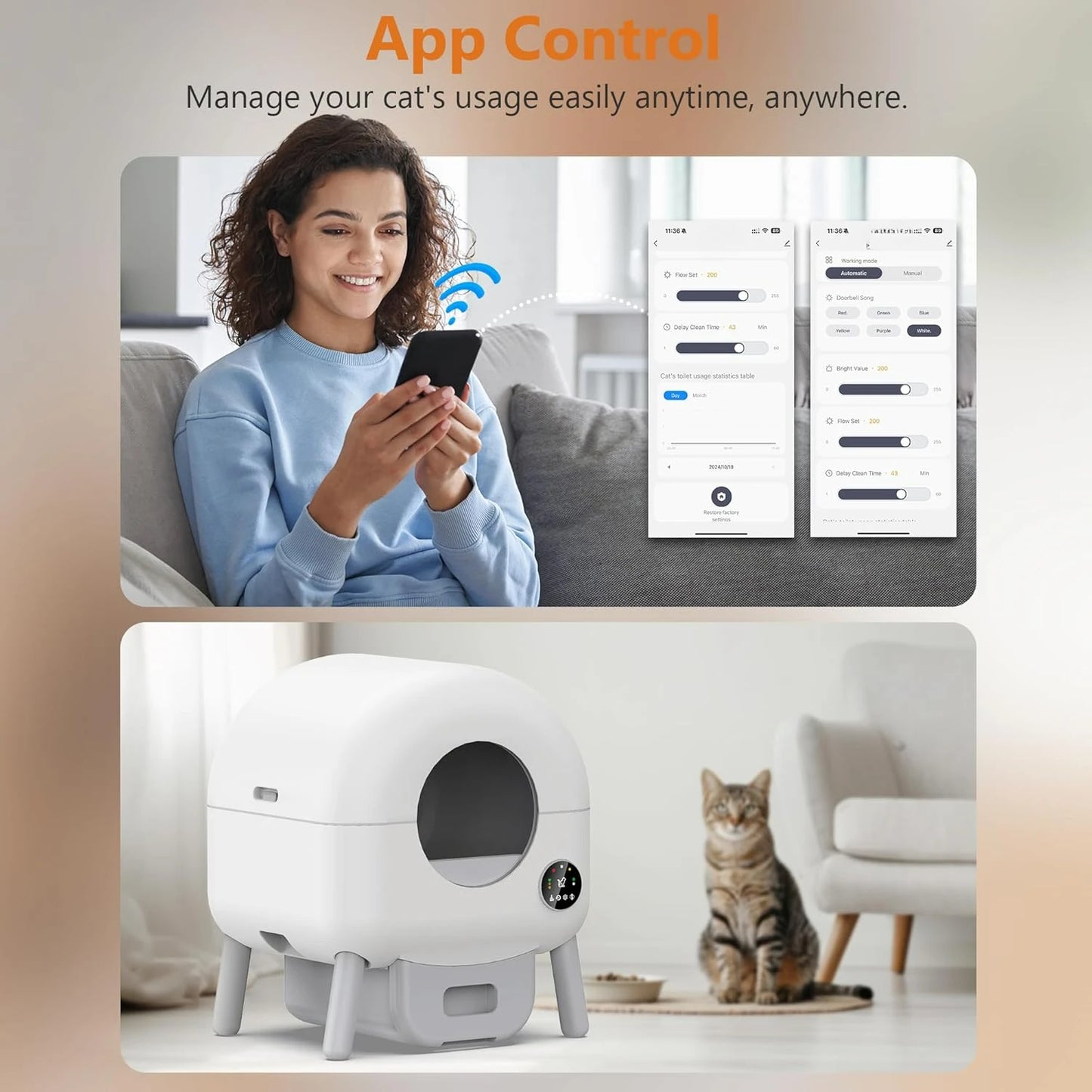 Self Cleaning Litter Box