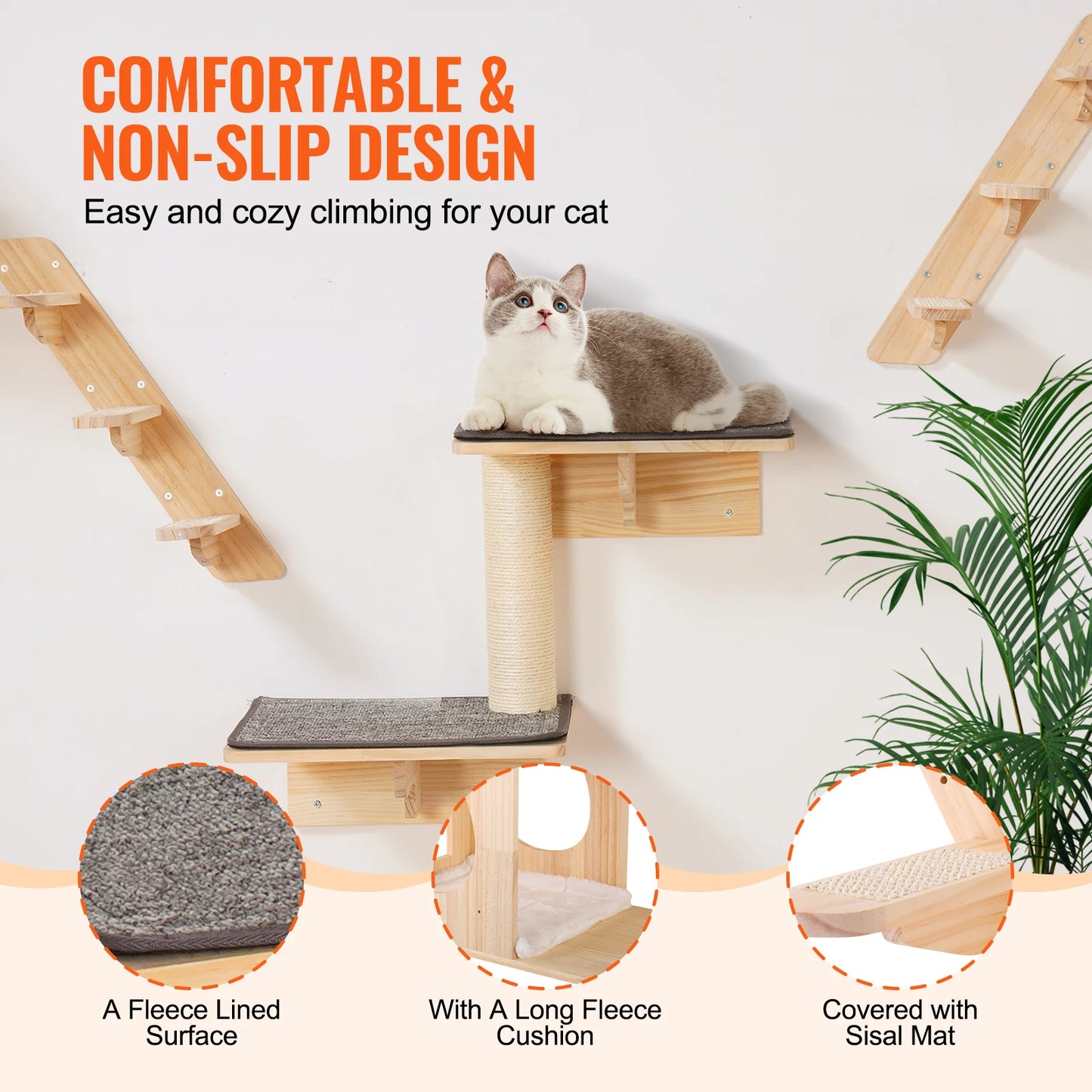 Wall Mounted Cat Shelves